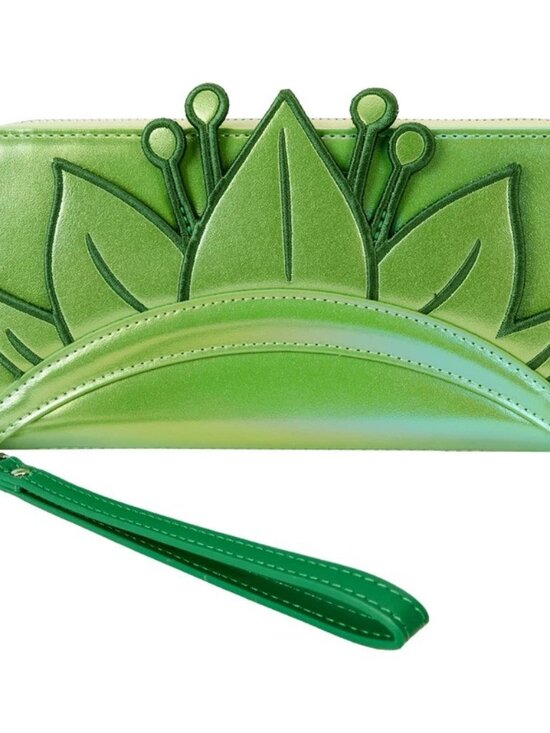 Loungefly Disney Princess And The Frog Wallet Iridescent Tiana Zip Wristlet New - Picture 1 of 4